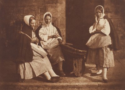 السيدة لوجان وامرأتين غير معروفين ، نيوهافن ، 184347 ، طبعت ج. 1916. المؤلفون: ديفيد أوكتافيوس هيل ، روبرت آدمسون ، هيل وآدامسون. بواسطة هيل وآدامسون