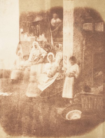 Newhaven Fishwives ، 1843-47. التأليف: ديفيد أوكتافيوس هيل ، روبرت أدامسون ، هيل وآدامسون. بواسطة هيل وآدامسون