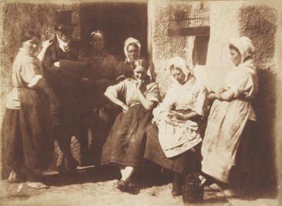 باب كوخ طيار نيوهافن ، 1845. المؤلفون: ديفيد أوكتافيوس هيل ، روبرت أدامسون. بواسطة ديفيد أوكتافيوس هيل ، روبرت آدمسون