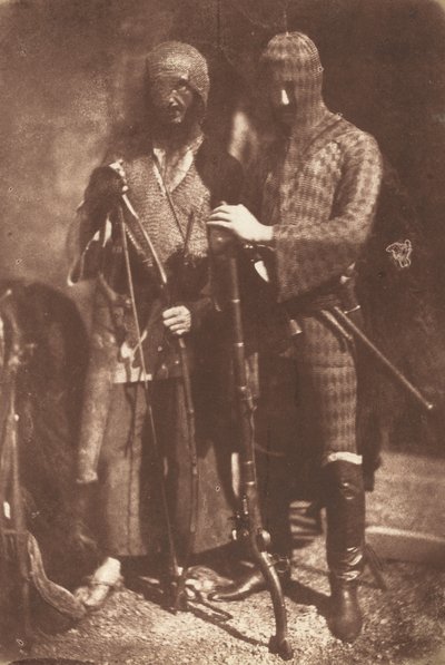 درع أفغاني أو شركسي ، 1843. المؤلفون: ديفيد أوكتافيوس هيل ، روبرت أدامسون. بواسطة ديفيد أوكتافيوس هيل ، روبرت آدمسون