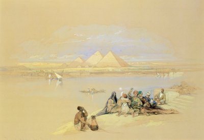 مصر ، الجيزة ، الأهرامات ، بقلم ديفيد روبرتس بواسطة ديفيد روبرتس