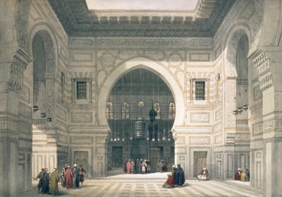 داخل مسجد السلطان حسن ، القاهرة ، مصر ، القرن التاسع عشر بواسطة ديفيد روبرتس