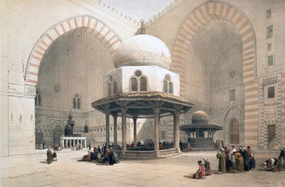 داخل مسجد السلطان الغوري ، القاهرة ، مصر ، القرن التاسع عشر بواسطة ديفيد روبرتس