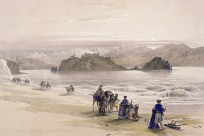 جزيرة جراي ، خليج العقبة ، شبه الجزيرة العربية بترا ، 27 فبراير 1839 ، اللوحة 108 من المجلد الثالث من "الأرض المقدسة" ، نقشها لويس هاغي (1806-85) حانة. 1849 بواسطة ديفيد روبرتس