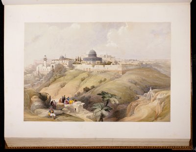 القدس ، 9 أبريل 1839 ، نقشها لويس هاغي ، 1843 بواسطة ديفيد روبرتس