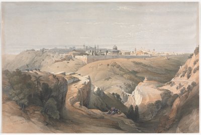 القدس من جبل الزيتون 1839. بواسطة ديفيد روبرتس