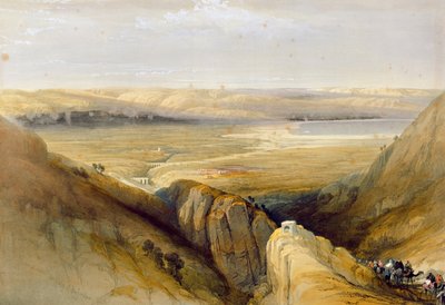 وادي الأردن ، من المجلد الثاني من "الأرض المقدسة" بقلم لويس هاغي (1806-85) منشور في لندن ، 1842 في لندن ، 1842 بواسطة ديفيد روبرتس