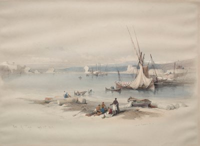 ميناء صور 1839. بواسطة ديفيد روبرتس