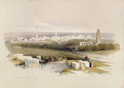 الرملة ، من "الأرض المقدسة" ، نقشها لويس حق (1806-1885) ، 1839 بواسطة ديفيد روبرتس