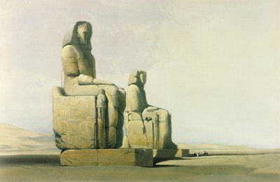 طيبة ، 4 ديسمبر 1838 ، اللوحة 12 من المجلد الأول من "مصر والنوبة" ، نقش بواسطة حانة لويس هاغي (1806-85). 1846 (انظر أيضًا 87428) بواسطة ديفيد روبرتس