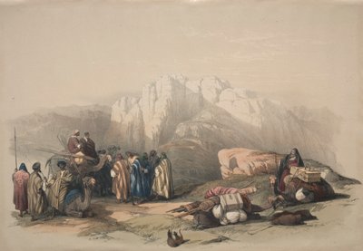 قبر هارون ، قمة جبل حوريب ، 1839. بواسطة ديفيد روبرتس