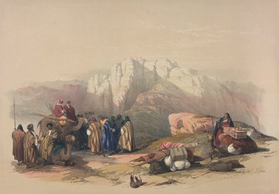 مقبرة هارون ، من "الأرض المقدسة" ، نقشها لويس هاغه (1806-85) بواسطة ديفيد روبرتس