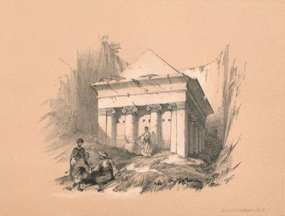 قبر زكريا ، 1855 بواسطة ديفيد روبرتس