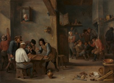 لعبة الطاولة ، 1640s. بواسطة ديفيد تنيرز الأكبر