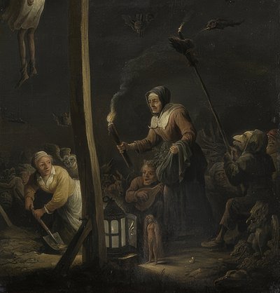 مشهد الساحرة بواسطة David Teniers the Elder