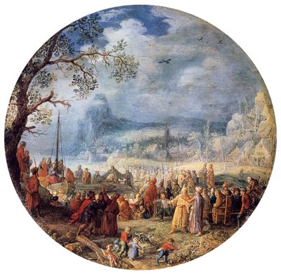 خطبة المسيح في بحيرة جينيزاريث ، 1623. بواسطة ديفيد فينكيبونز
