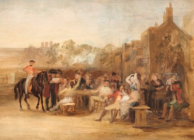 متقاعدو تشيلسي يقرأون واترلو ديسباتش ، 1819 بواسطة ديفيد ويلكي