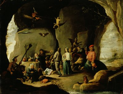 إغراء القديس أنطونيوس بواسطة ديفيد الأصغر (Attr. To) Teniers