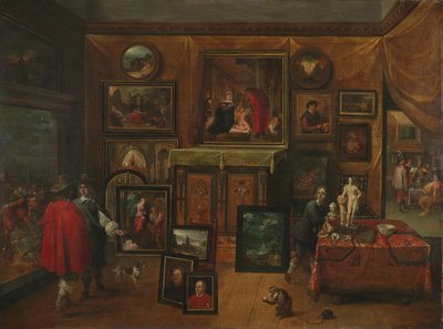 داخل معرض صور ، c.1640 بواسطة ديفيد تينيرز الأصغر