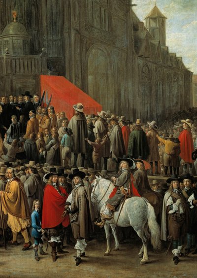 لعبة بابجاي ببروكسل عام 1652 لعبة تتكون من إطلاق نار على هدف مصنوع من طائر من الخشب أو الكرتون موضوع في الجزء العلوي من عمود (تفاصيل) بواسطة ديفيد تينيرز الأصغر