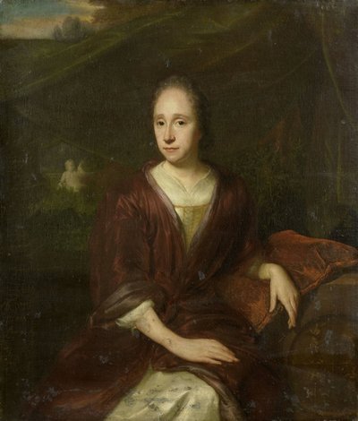 صورة لمارغريتا نيليس (1652-17050، الزوجة الثانية لكاسباروس كوملين). بواسطة ديفيد فان دير بلاس