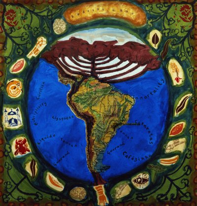 بارانا ، البرازيل I ، 1995 (طباعة الشاشة والكولاج) بواسطة Deirdre Kelly