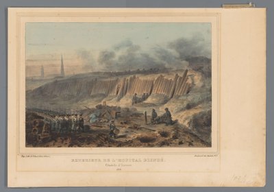الجزء الخارجي من المستشفى الميداني المحفور في قلعة أنتويرب ، 1832 المظهر الخارجي de l