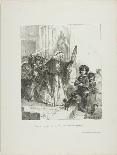 الأطفال في هذه الأيام سيئون للغاية! بواسطة Denis-Auguste-Marie Raffet