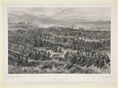 قتال بواسطة Denis-Auguste-Marie Raffet
