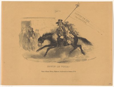 Postillion على ظهور الخيل أخيرا لو فويلا! (العنوان على الكائن) ألبوم de 1836 (عنوان السلسلة على الكائن) بواسطة Gihaut frères