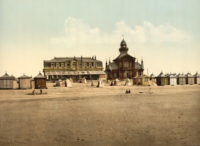الشاطئ والكازينو ، كاليه ، فرنسا ، c.1900 بواسطة شركة ديترويت للنشر
