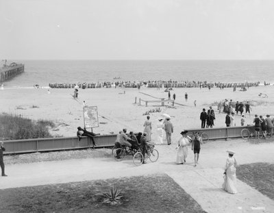 بالم بيتش ، فلوريدا ، c.1905 (b / w photo) بواسطة شركة ديترويت للنشر
