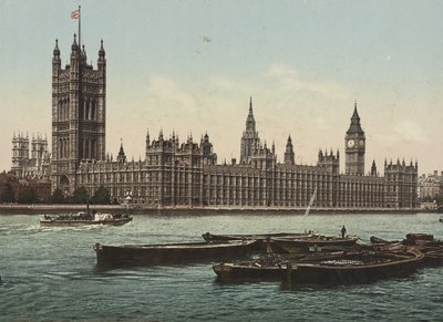 دور البرلمان من النهر ، لندن ، 1890-1900 (الفوتوكروم) بواسطة شركة ديترويت للنشر