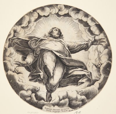 صعود المسيح بواسطة Raffaellino da Reggio