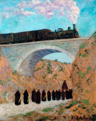 الجمعة العظيمة في قشتالة ، 1904 بواسطة Diario أو Dario de Regoyos y Valdes