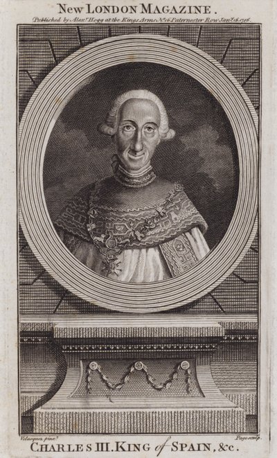 Charles III, King of Spain بواسطة دييجو رودريغيز دي سيلفا واي (بعد) فيلاسكيز