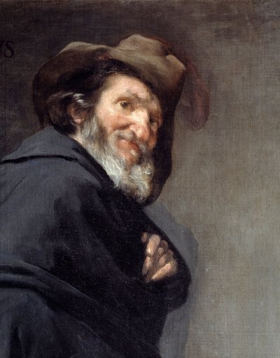 مينيب (التفاصيل). Portrait Menippe de Sinope ، شاعر وفيلسوف يوناني من المدرسة السنيكلية ، عاش بين القرنين الرابع والثالث قبل الميلاد. لوحة دييغو رودريغيز دي سيلفا إي فيلاسكيز (1599-1660) بواسطة دييجو فيلاسكيز