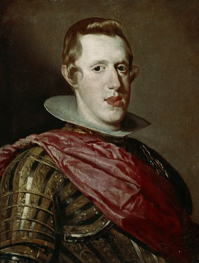 صورة لفيليبو الرابع ملك إسبانيا مع درع، حوالي 1625-1628 (زيت على قماش) بواسطة دييغو رودريغيز دي سيلفا إي فيلاسكيز