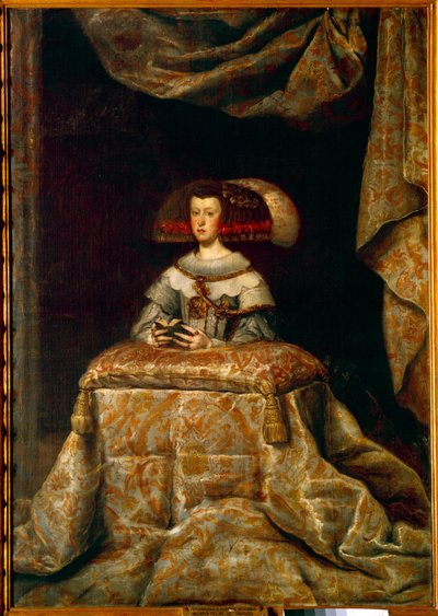 صورة لماريان النمسا (1631-1696) في الصلاة (ماري آن أو ماري آن من النمسا ، الزوجة الثانية لفيليب الرابع ملك إسبانيا). رسم دييجو فيلاسكيز (1599-1660) إي سي. اسب. بواسطة دييجو فيلاسكيز