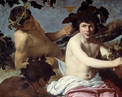 تفصيل انتصار باخوس أو "السكارى". رسم دييجو رودريغيز دي سيلفا إي فيلاسكيز (1599-1660) حوالي 1639-1642. خافت. 1،65x2،25 م مدريد ، متحف برادو بواسطة دييجو فيلاسكيز