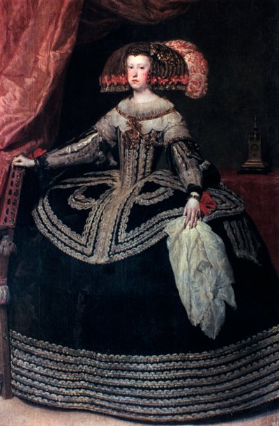 الملكة دونيا ماريانا من النمسا ، c1652-1653. بواسطة دييجو فيلاسكيز
