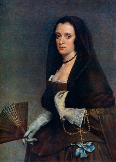 السيدة ذات المروحة ، c1630-1650 ، 1912. بواسطة دييجو فيلاسكيز