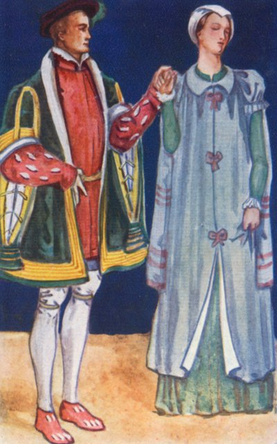 رجل وامرأة في عصر إدوارد السادس 1547-1553 بواسطة ديون كلايتون كالثروب