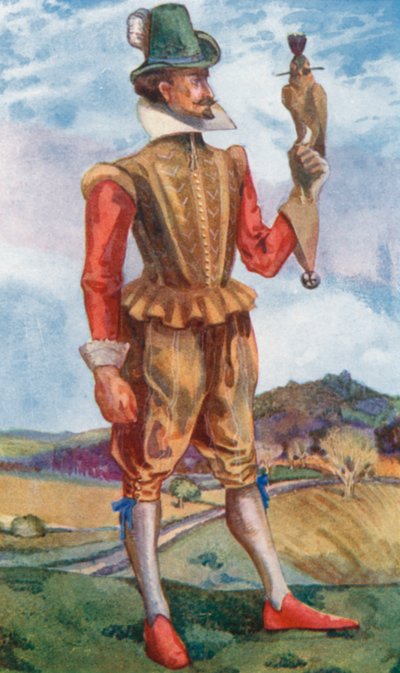 رجل من زمن جيمس الأول 1603-1625 بواسطة ديون كلايتون كالثروب
