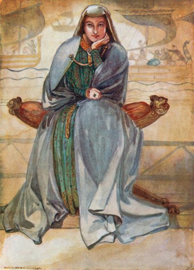 امرأة من زمن ريتشارد الأول 1189-1199 بواسطة ديون كلايتون كالثروب