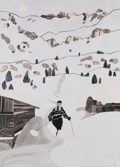 التزلج على الجليد حتى الغداء (ملصقة) بواسطة 