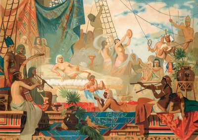 كليوباترا تنتظر زيارة من مارك أنتوني بواسطة Dionisio Baixeras Verdaguer