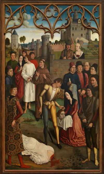 Otton III du Saint-Empire (Othon III، 980-1002) - La Justice d'Otton III، decapitation d'un comte innocent accuse d'agress sexuelle par la reine - The Justice of Emperor Otto III: Beheading of the Innocent Count - بوتس ، ديرك (1410 / 20-1475) - بواسطة ديرك بوتس