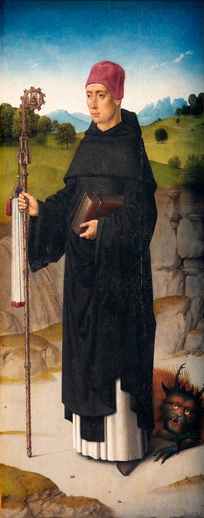 كنيسة الرعية (Parochiekerk Sint-Pieter). تلوين. ديرك بوتس. استشهاد القديس ايراسموس. كاليفورنيا 1460-1464. التفاصيل. اللوحة اليمنى. بواسطة ديرك بوتس
