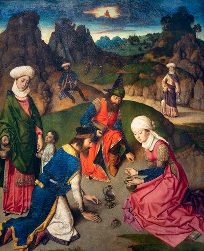 كنيسة الرعية (كنيسة أبرشية القديس بطرس). لوحة. العشاء الأخير. ديرك بوتس. 1464-1468. التفاصيل. اللوحة اليمنى. بواسطة ديرك بوتس